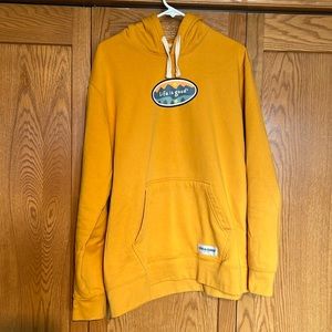 Yellow “Life is Good” Hoodie